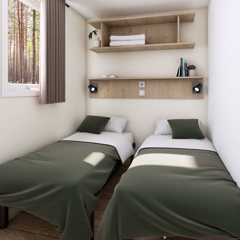 Stacaravan 4 personen - Stacaravan Confort Paracou - 2 Slaapkamers - 26 m² - Frankrijk