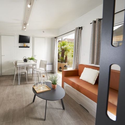 Mobile home 6 persons - Super EVO - 3 bedrooms - Semi-covered terrace - Air conditioning & dishwasher included !