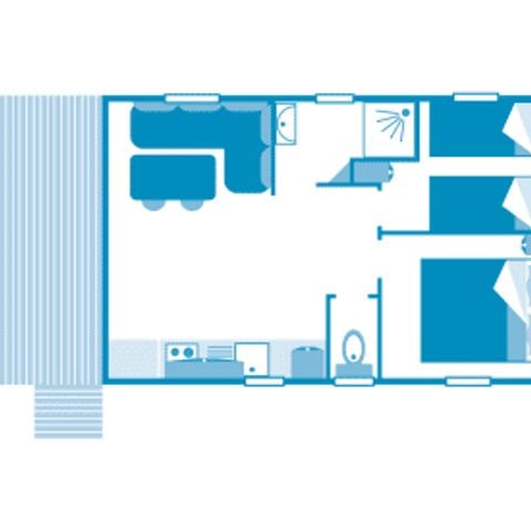 Mobile home 4 persons - Cottage 4p 2hab ***