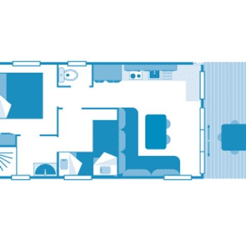 Mobile home 4 persons - Cottage Turia 4p 2hab ****