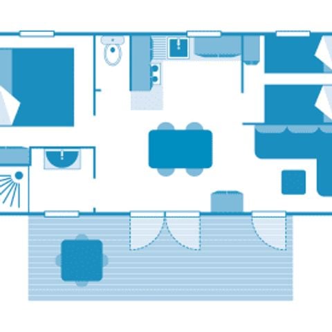 MOBILHOME 4 personas - Cottage Serenade 4p 2hab ****