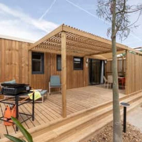 Stacaravan 6 personen - Huisje Mediterráneo 6p 3hab Premium