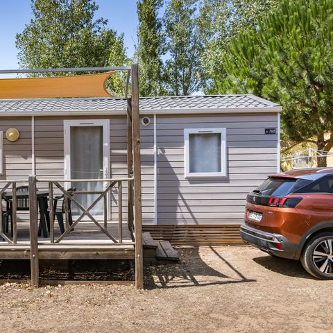 Mobile home 4 persons - Mobile-home | Comfort | 2 Bedrooms | 4 Pers. | Raised terrace | Air-con.