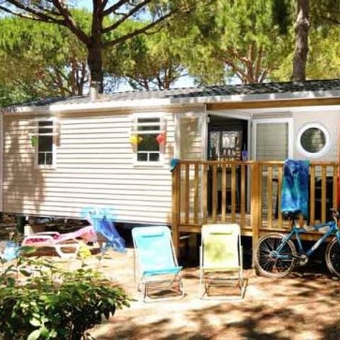 Mobile home 5 persons - Mobile-home | Comfort | 2 Bedrooms | 5 Pers. | Terrace Single | 1 Bathroom | Air-con.