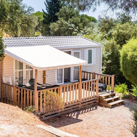 MOBILHOME 6 personnes - Comfort | 3 Ch. | 6 Pers. | Terrasse simple | Clim.