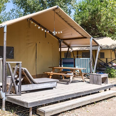 Canvas and wooden tent 5 persons - Super Lodge | Super Lodge | 2 Ch. | 5 Pers. | Clim.