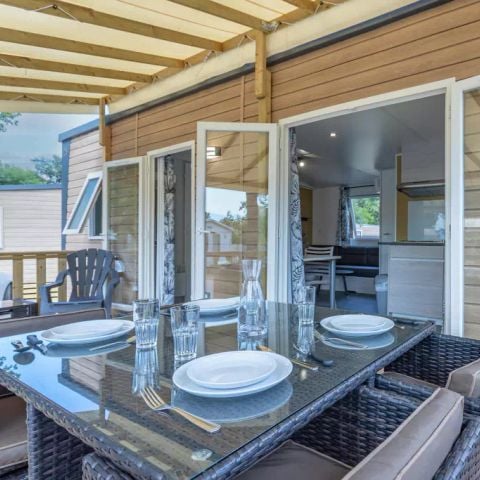 Mobile home 6 persons - Mobile-home | Premium | 3 Bedrooms | 6 Pers | Raised terrace | 2 bathrooms | Air conditioning | TV