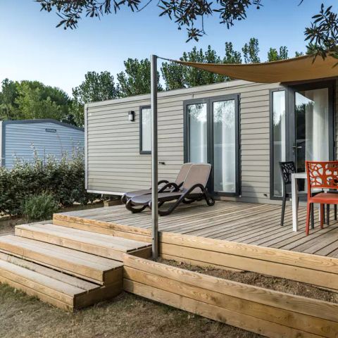 Mobilhome 6 personas - Mobil-home | Premium | 3 Dormitorios | 6 Pers | Terraza Salón | 1 Baño | Aire acondicionado | TV