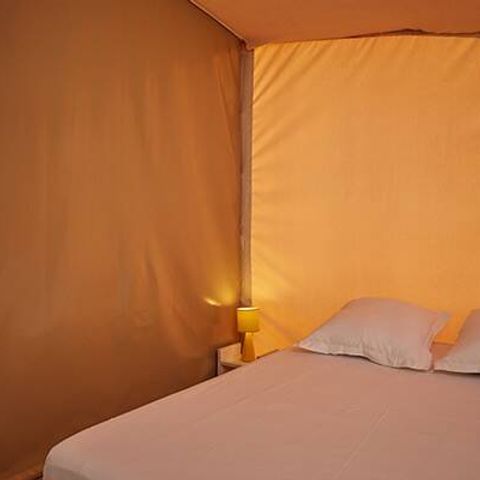 Canvas and wooden tent 4 persons - Super Lodge Tent | Comfort | 2 Bedrooms | 4 Pers. | No bathroom