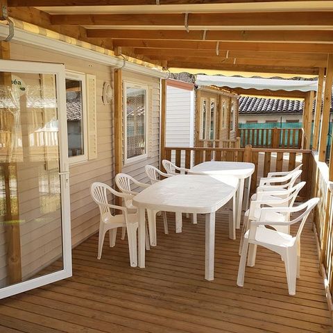 Stacaravan 6 personen - 3 slaapkamers