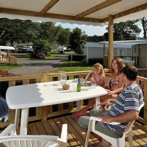 Mobile home 4 persons - STANDARD mobile home 29m² (2 bedrooms) + 18m² semi-covered terrace