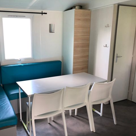 Mobilheim 6 Personen - Mobilheim Confort 29m² - 3 Schlafzimmer + halbüberdachte Terrasse + TV 6 pers.