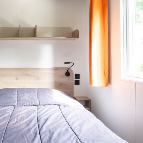 Mobile home 2 persons - Mobil home Confort 18m² - 1 bedroom + covered terrace + TV 2 pers