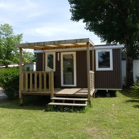 Mobilheim 2 Personen - Mobilheim Confort 18m² - 1 Schlafzimmer + überdachte Terrasse + TV 2 pers.