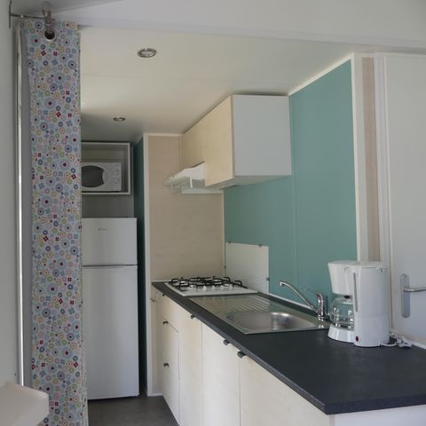 MOBILE HOME 5 people - Comfort mobile home 27m² - 2 bedrooms + semi-covered terrace + TV 2/5 pers