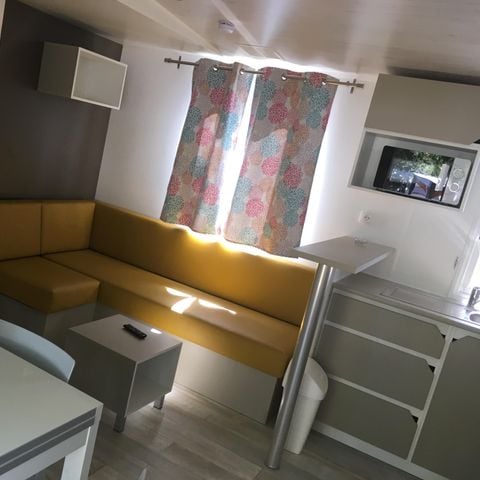 MOBILHOME 6 personnes - Homeflower Premium 31m² - 3 chambres + terrasse semi-couverte + lave-vaisselle + TV 6 pers