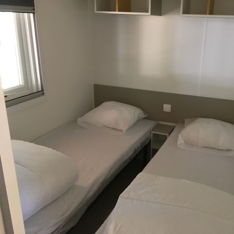 MOBILHOME 6 personas - Homeflower Premium 31m² - 3 habitaciones + terraza semicubierta + lavavajillas + TV 6 pers