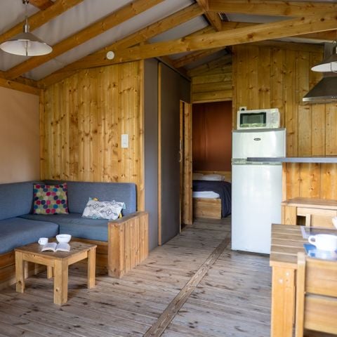 Lodge 5 personen - Sweetflower Lodge Premium 32m² - 2 kamers + overdekt terras +TV 4/5 pers