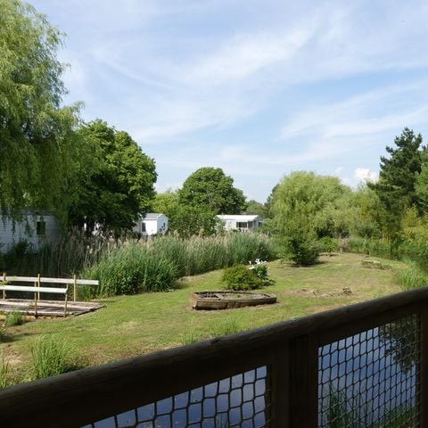 Lodge 5 personen - SWEETFLOWER PREMIUM Lodge op palen in hout en canvas, 2 slaapkamers