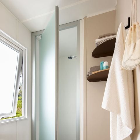 MOBILHOME 4 personnes - Mobil-home Confort 22m² - 2 chambres - terrasse semi-couverte +TV 4 pers