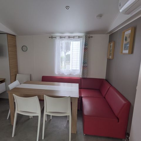 Mobile home 6 persons - Premium 42m² - 3 bedrooms - Covered terrace - Dishwasher - 2 bathrooms