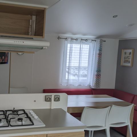 Mobile home 6 persons - Premium 42m² - 3 bedrooms - Covered terrace - Dishwasher - 2 bathrooms