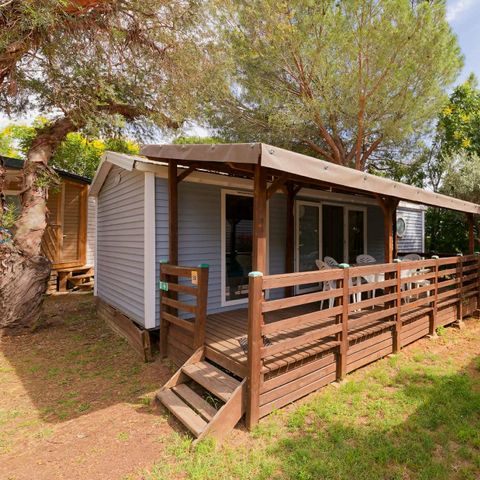 MOBILE HOME 6 people - Mobil-Home LAVANDE Confort 29m² (2 bedrooms) - covered terrace 16m² - TV + Air conditioning 4/6 pers