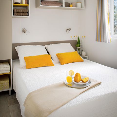 MOBILE HOME 4 people - Mobil-Home ROMARIN Confort 32m² (2 bedrooms)+ - covered terrace 8 m² - TV + Air conditioning 1/5 pers