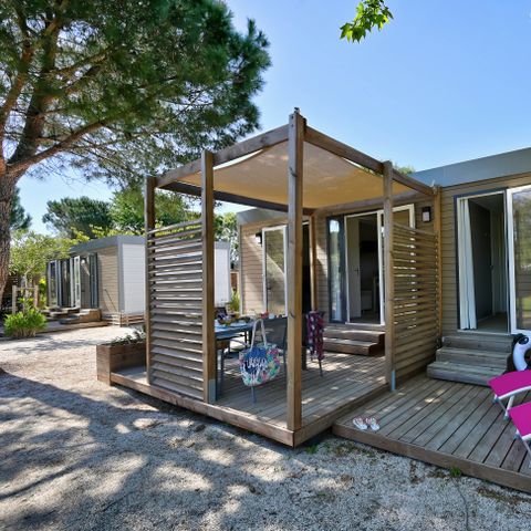 MOBILE HOME 4 people - Mobile-home ORANGER Premium 33m2 (2 bedrooms) covered terrace 19m2- 2 bathrooms + LV + TV + Air conditioning 1/5 pers