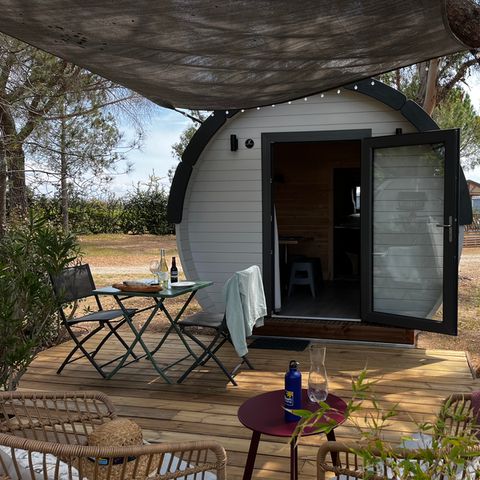 AUßERGEWÖHNLICHE UNTERKUNFT 4 Personen - Fass Les Costières (ohne Sanitäranlagen) (1Sch - 1/4Pers)