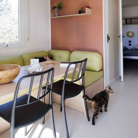 MOBILE HOME 4 people - Mobile-home HIBISCUS Premium 32m² (2 bedrooms) - covered terrace 8 m² - TV - LV - Air-conditioning 4 pers