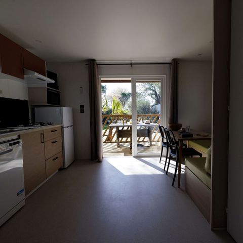 Casa mobile 4 persone - Casa mobile HIBISCUS Premium 32m² (2 camere) - terrazza coperta 8 m² - TV - LV - Aria condizionata 4 pers.