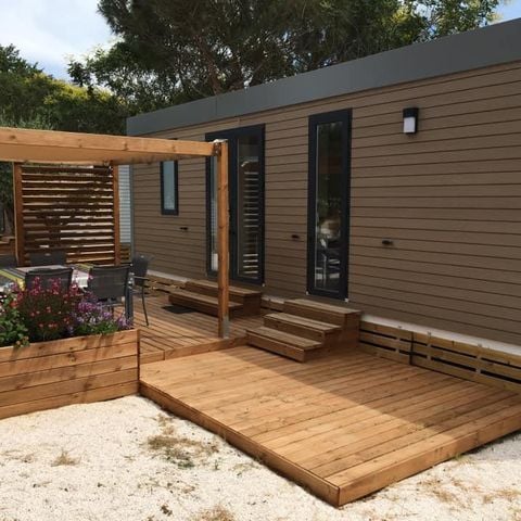 MOBILE HOME 6 people - Mobile-home LAURIER ROSE Premium (3 bedrooms) 33m2 - covered terrace 19m2+ LV + TV + Air-conditioning 1/7 pers