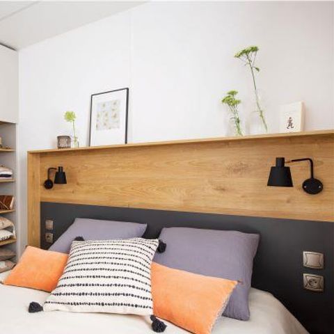 MOBILE HOME 6 people - Mobile-home LAURIER ROSE Premium (3 bedrooms) 33m2 - covered terrace 19m2+ LV + TV + Air-conditioning 1/7 pers