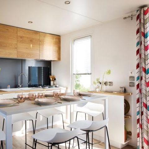 MOBILE HOME 6 people - Mobile-home LAURIER ROSE Premium (3 bedrooms) 33m2 - covered terrace 19m2+ LV + TV + Air-conditioning 1/7 pers
