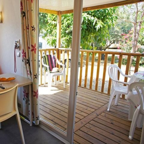 MOBILE HOME 4 people - Mobile-home PIN PARASOL Standard 30m² (2 bedrooms) - covered terrace 8 m²- TV-NON AIR CONDITIONED 4 pers