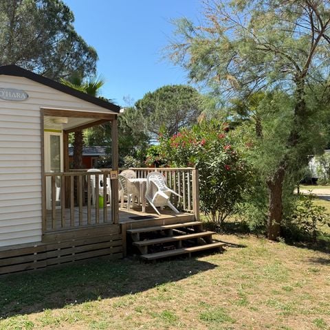 MOBILHOME 4 personnes - Mobil-Home OLIVIER Confort 29m² (2 chambres) - terrasse 9 m²+ TV + Climatisation 4 pers
