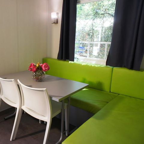 MOBILHOME 4 personnes - Mobil-Home OLIVIER Confort 29m² (2 chambres) - terrasse 9 m²+ TV + Climatisation 4 pers