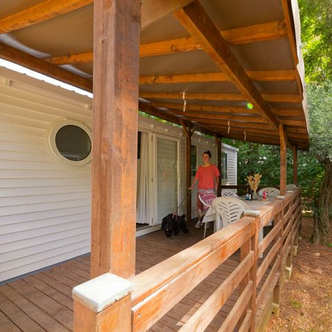 MOBILE HOME 6 people - Mobile-home CYPRES Confort 29m² (3 bedrooms) - covered terrace 16 m² - TV + Air-conditioning 6 pers