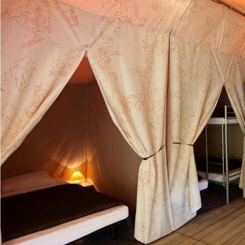 Canvas and wooden tent 5 persons - LODGE