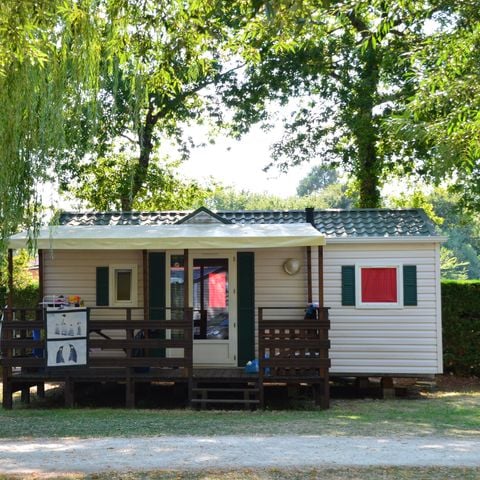MOBILHOME 5 personnes - LOFT avec Terrasse couverte et climatisation (4 adultes maxi) - 2 Chambres.