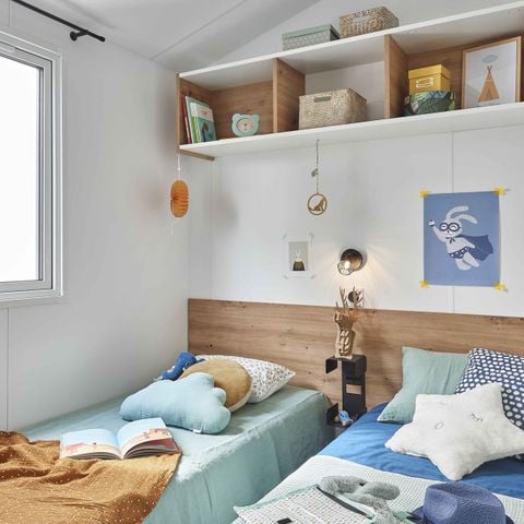 Stacaravan 6 personen - Cottage 6 personen, 3 slaapkamers (TV, vaatwasser, airconditioning)