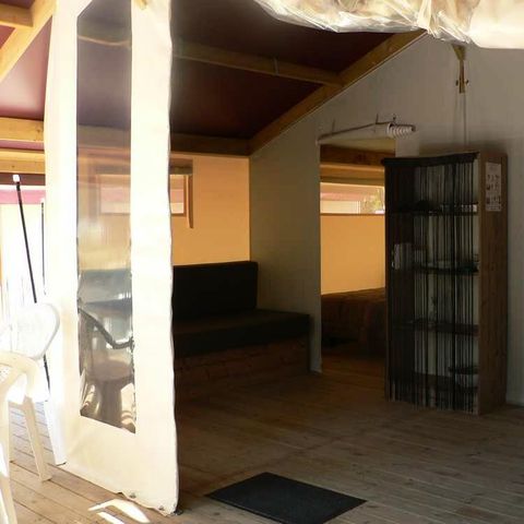 TENTE TOILE ET BOIS 4 personnes - Confort 3 Pièces 4 Personnes Sans Sanitaires