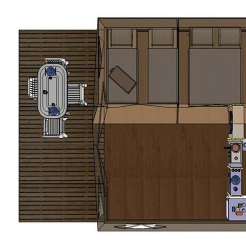 Tente 4 personnes - ECO 2 chambres 18M2