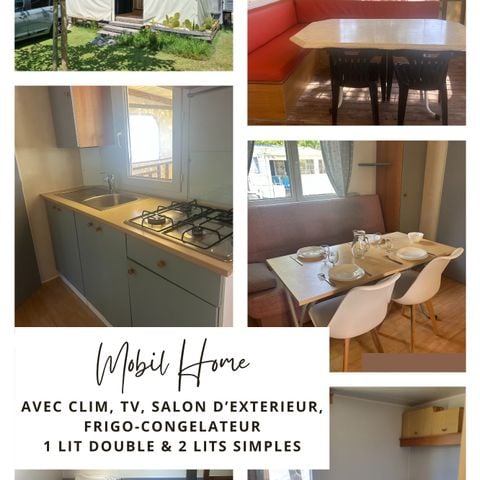 MOBILHOME 4 personas - MH2 COMFORT+ CLIM 4 pers