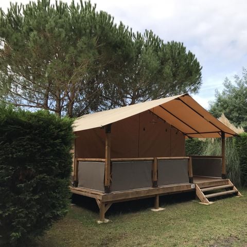 TENTE TOILE ET BOIS 5 personnes - VICTORIA, sans sanitaires