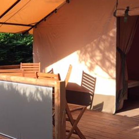 TENDA IN TELA E LEGNO 5 persone - VICTORIA, senza servizi igienici