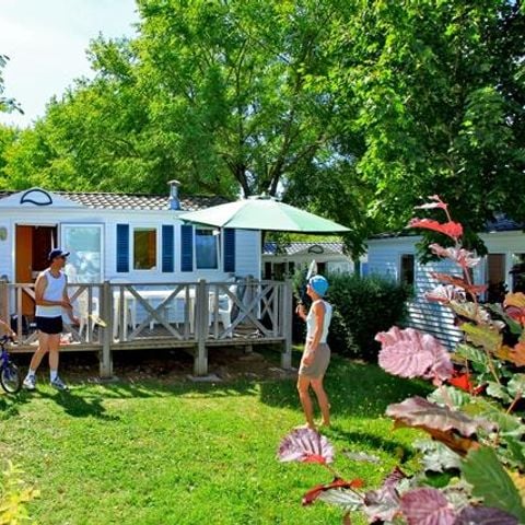 CASA MOBILE 5 persone - OPHEA 28m² + terrazza (5° persona su panca, non pieghevole)