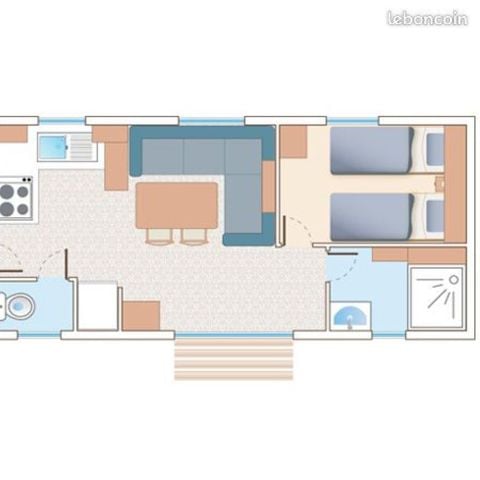 Mobilhome 5 personas - Premium Trigano 26 m² + terraza