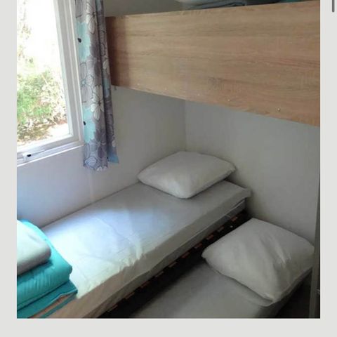 TIENDA DE LONA Y MADERA 5 personas - TITHOME 20m² - 2 habitaciones